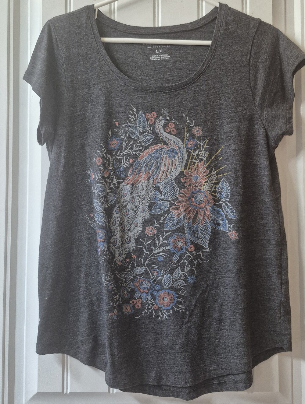 Womens Lucky Brand Peacock Top Size Large